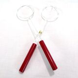 Salad service design Guzzini made in Italy 70s