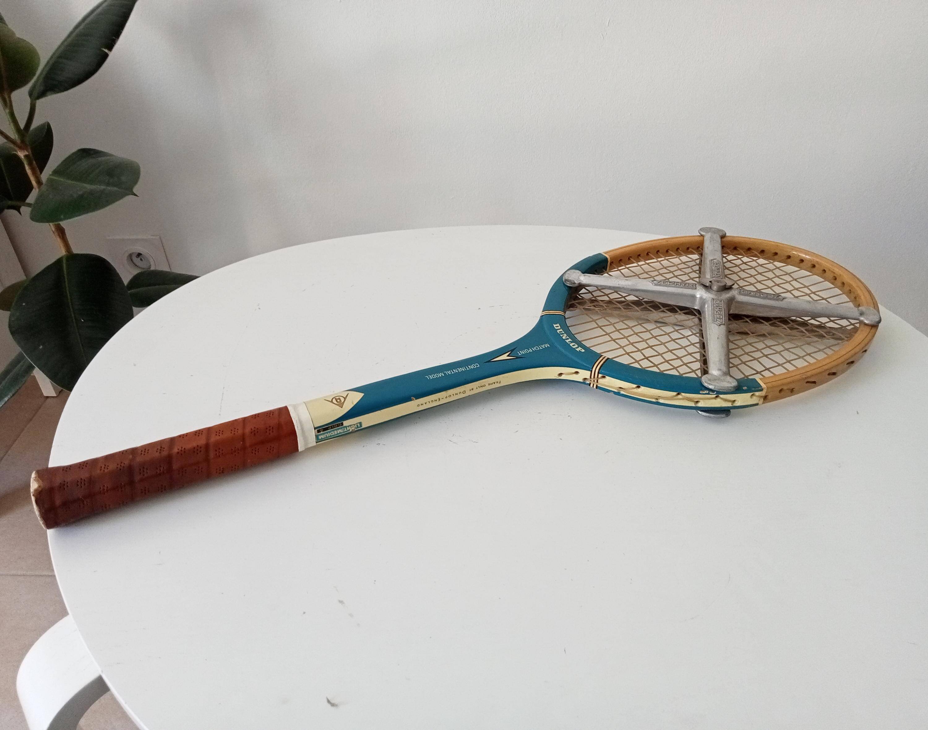 Dunlop Match Point Continental Vintage Wooden Tennis Racket