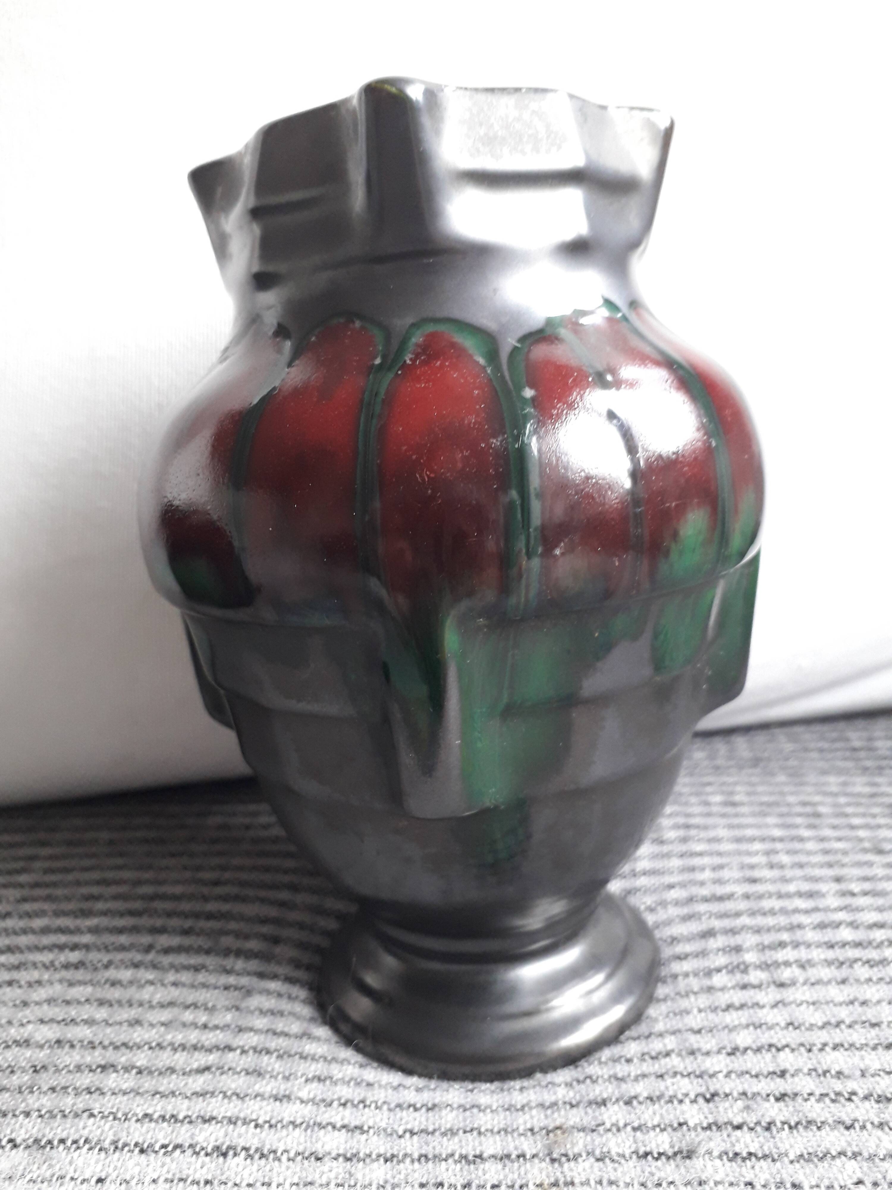 Vintage Belgian ceramic vase
