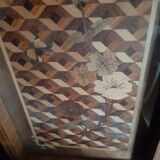 Marquetry serving tray.