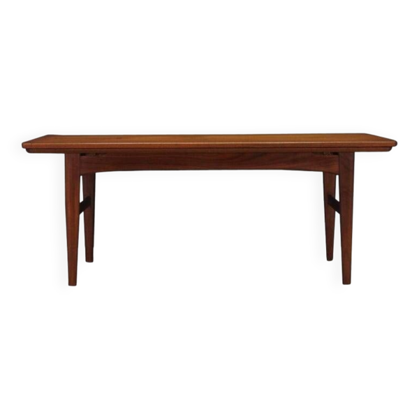 Banc en teck, design danois, années 1970, production : Danemark