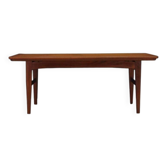 Teak bench, Danish design, 1970s, production: Denmark