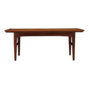 Banc en teck, design danois, années 1970, production : Danemark