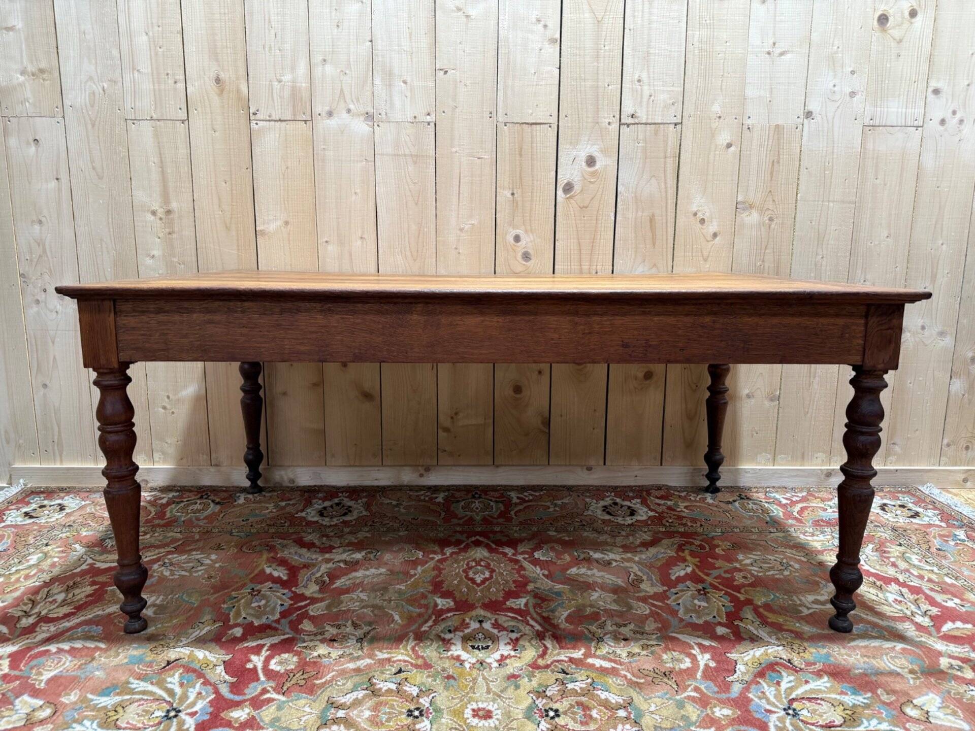 Table de ferme - Bureau en chêne massif époque Louis Philippe