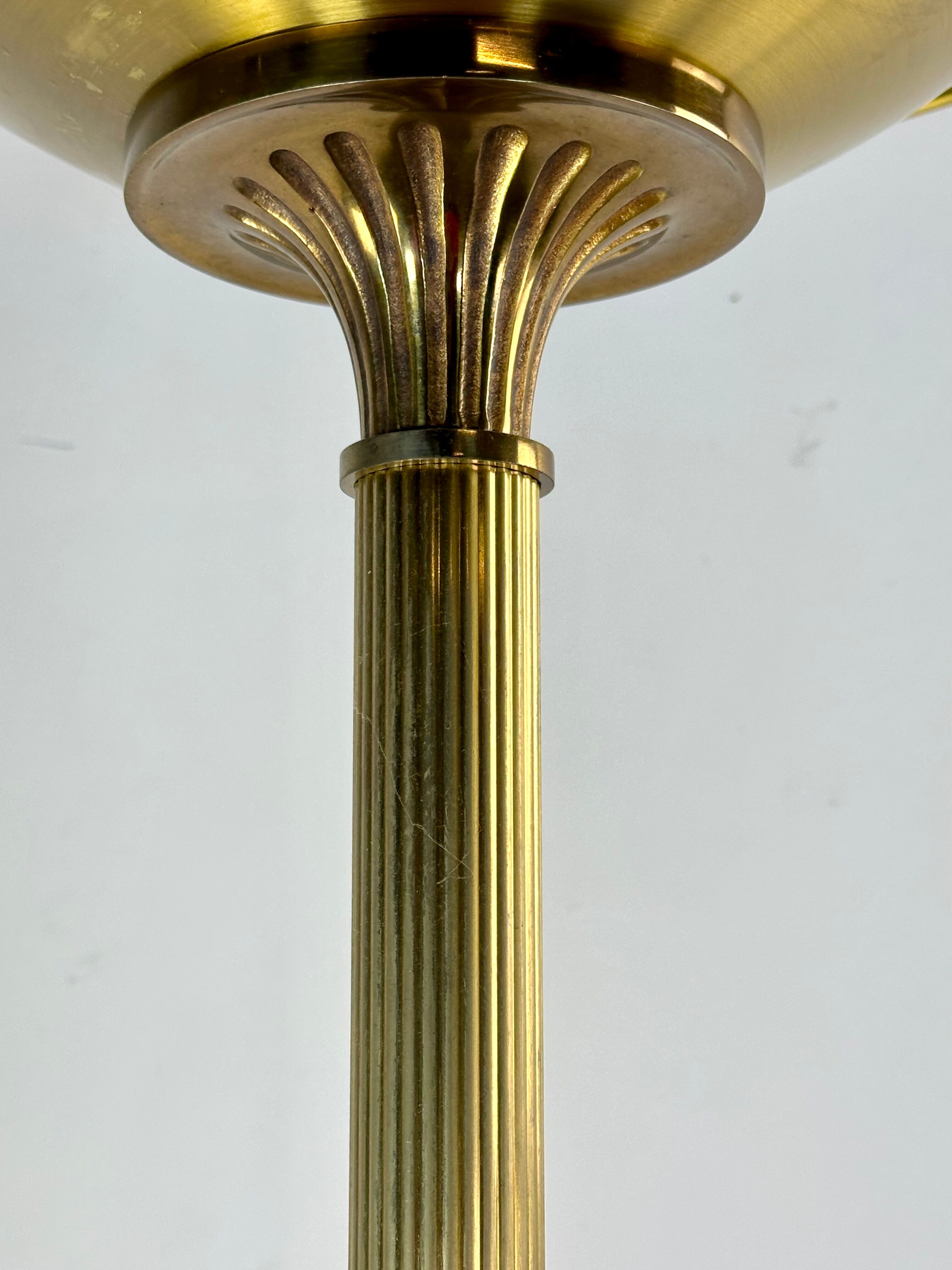Halogen Floor Lamp GAULT Golden Brass Vintage 80s