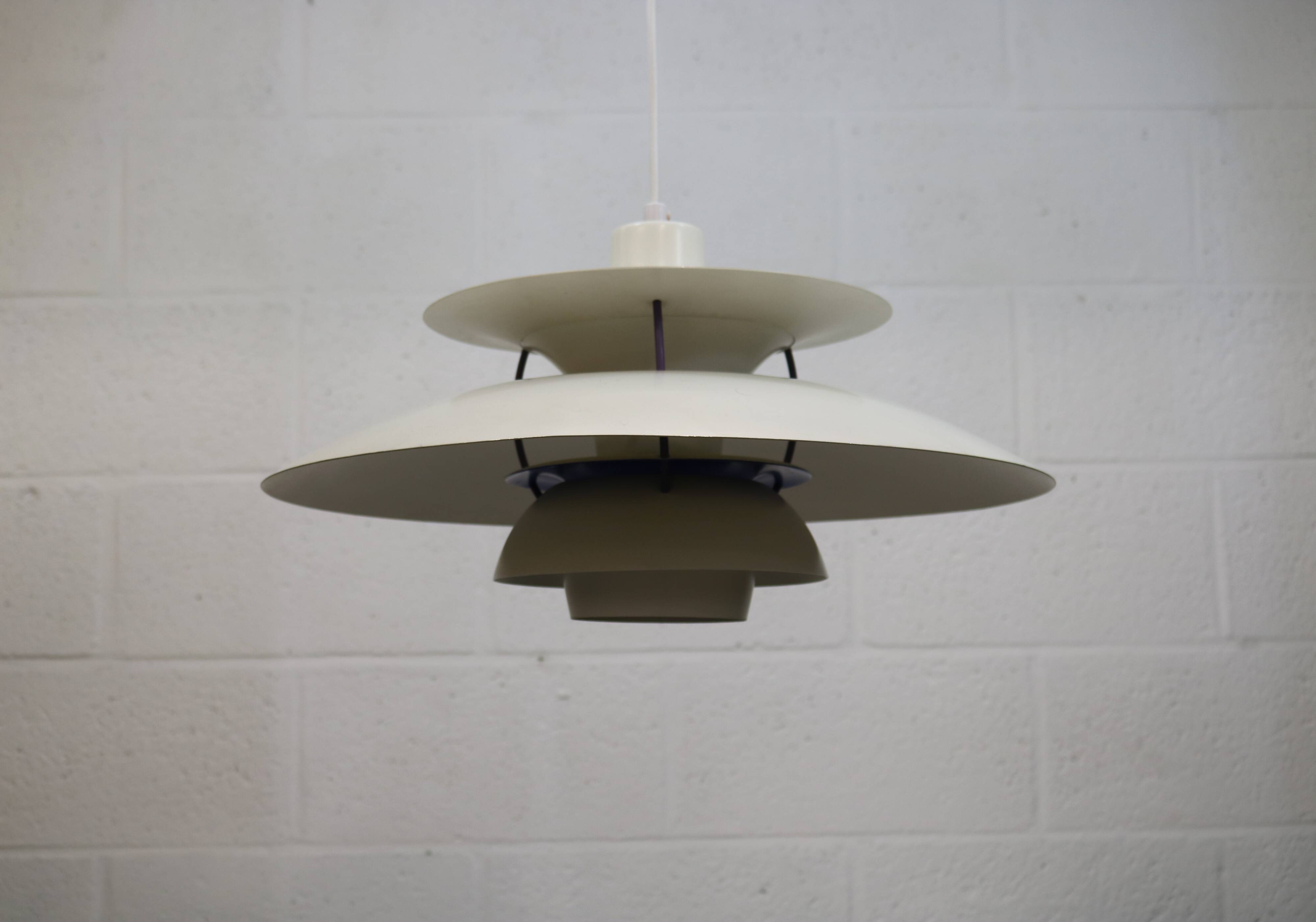 The genuine Danish item - PH5 pendant - original white colour - Louis Poulsen