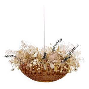 Suspension florale lumineuse