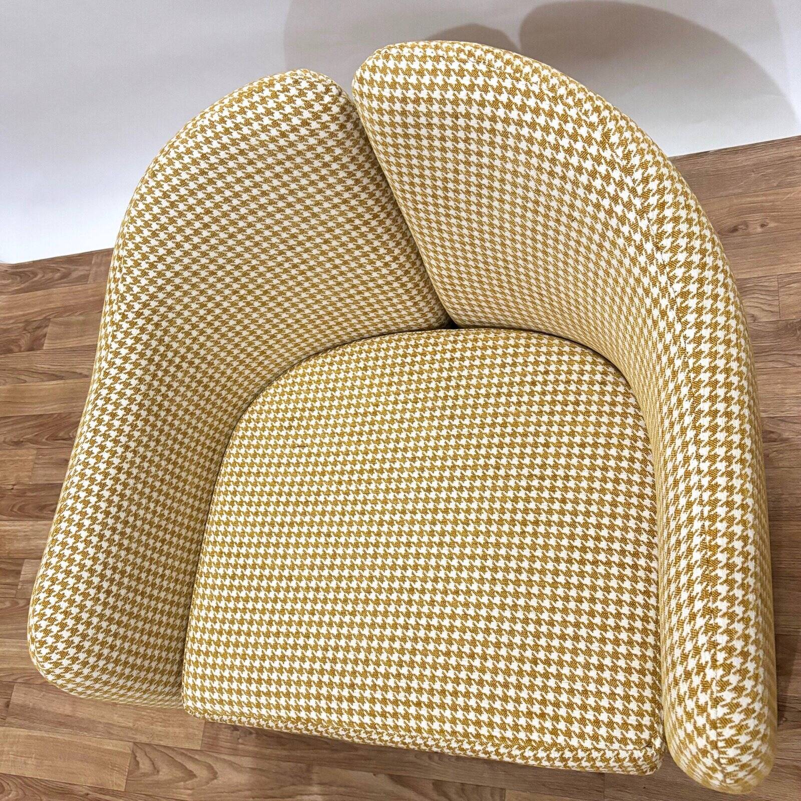 1970s Italian Tecno armchair reupholstered