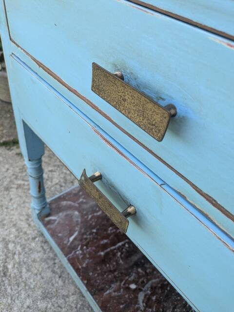 Unusual turquoise furniture