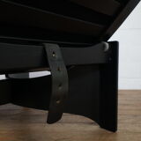 Fauteuil lounge réglable en cuir italien