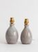 Set of two small glazed stoneware lamp bases – 1960s