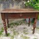 Desk with turned legs