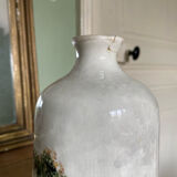 Handcrafted ceramic vase village scene Crete 70s