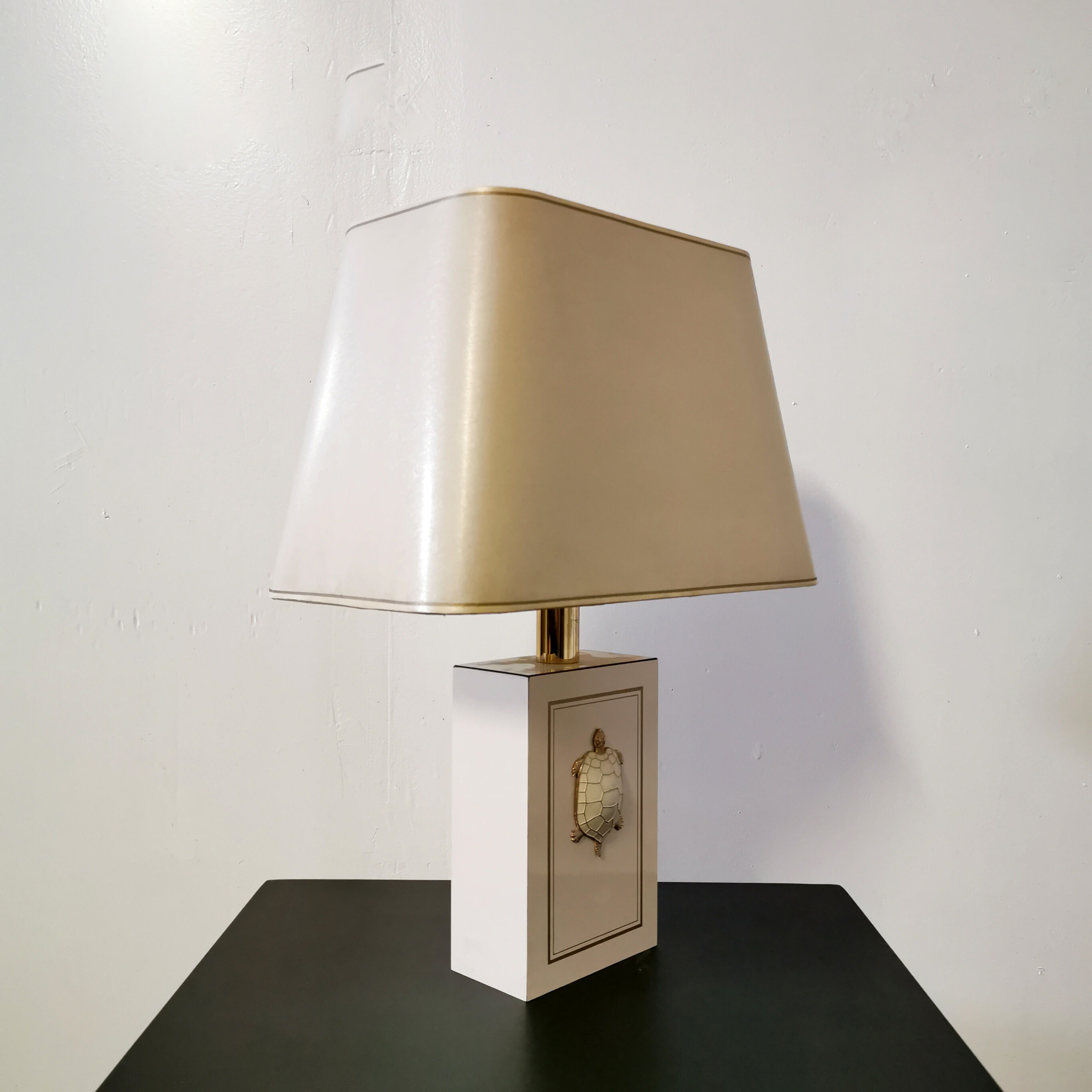Turtle décor office lamp, 1970