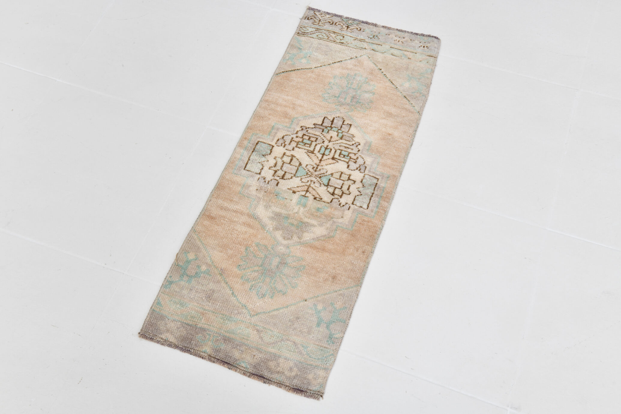 1x3 Oriental Vintage Door Mat Rug, 38x94Cm