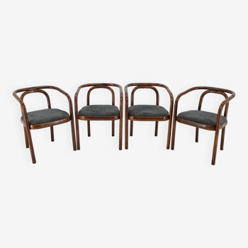 1970s Antonin Suman Set of Four Dining Chair by TON