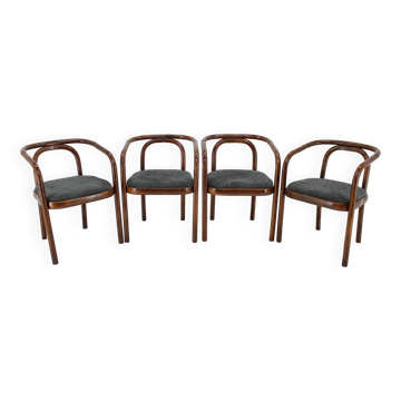 1970s Antonin Suman Set of Four Dining Chair by TON