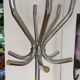 Vintage metal parrot coat rack