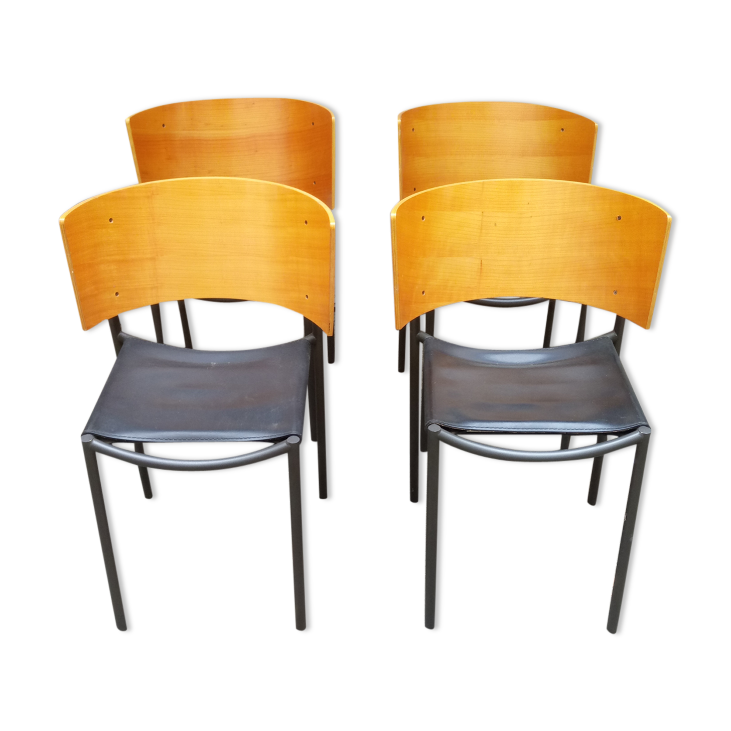 4 chairs vintage Starck model Lila Hunter XO 1988