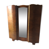 Walnut art deco wardrobe 1930s