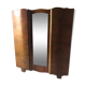 Armoire en noyer Art Deco 1930 3 parties