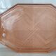 Art Deco Rosaline Style Pink Glass Tray