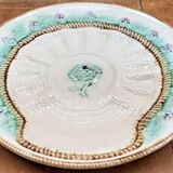 Old Longchamp asparagus artichoke barbotine plate