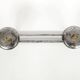 Pair of wall hooks in steel, industrial style, 1950s