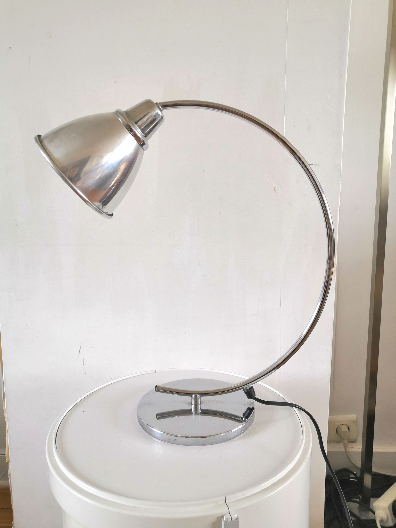 Lampe arc Ikéa vintage design années 80- 9 0