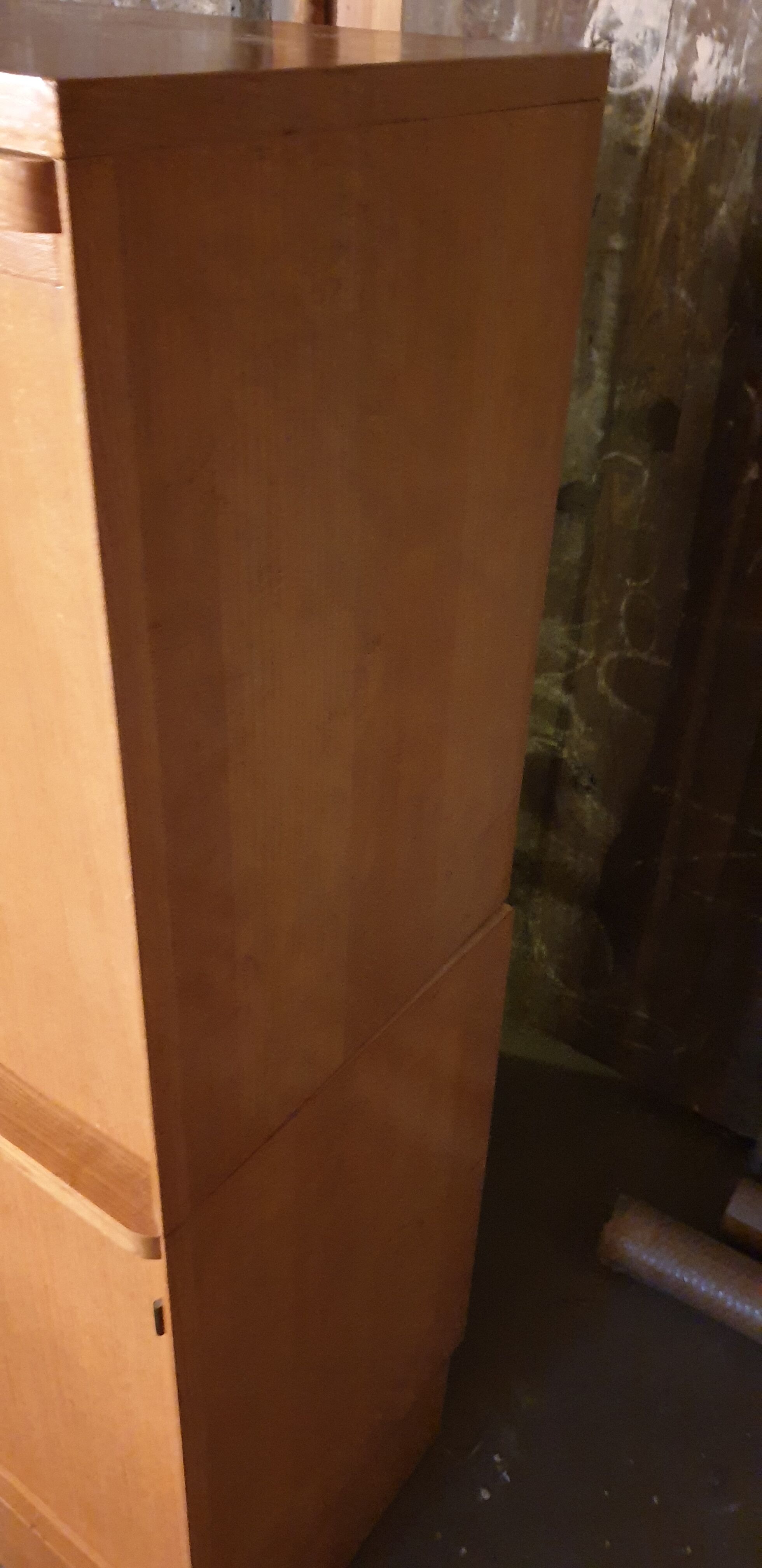 Secretary with vintage flap lamp casserole