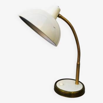 Designer painted sheet metal lamp from the 1950s