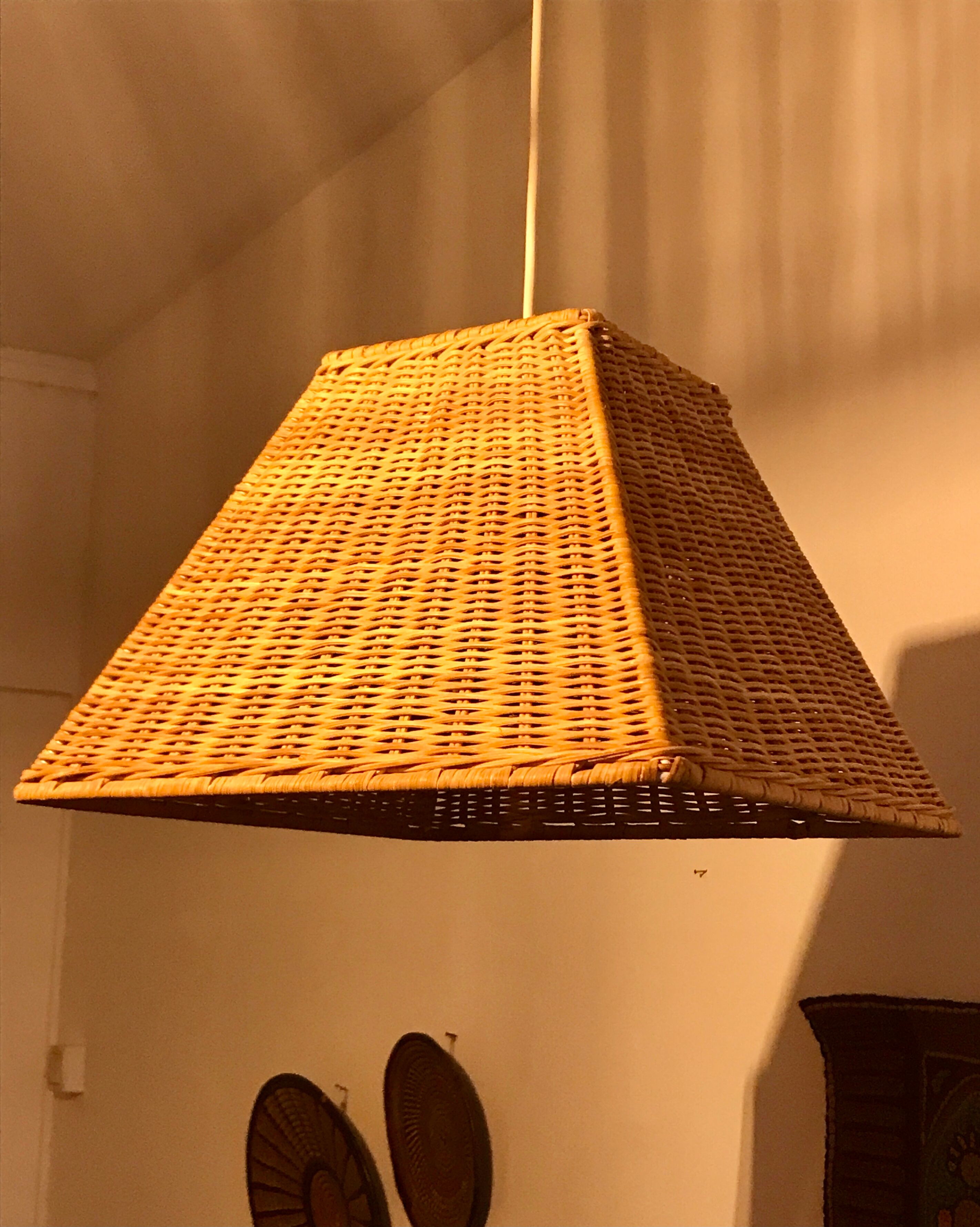 Square rattan suspension braided