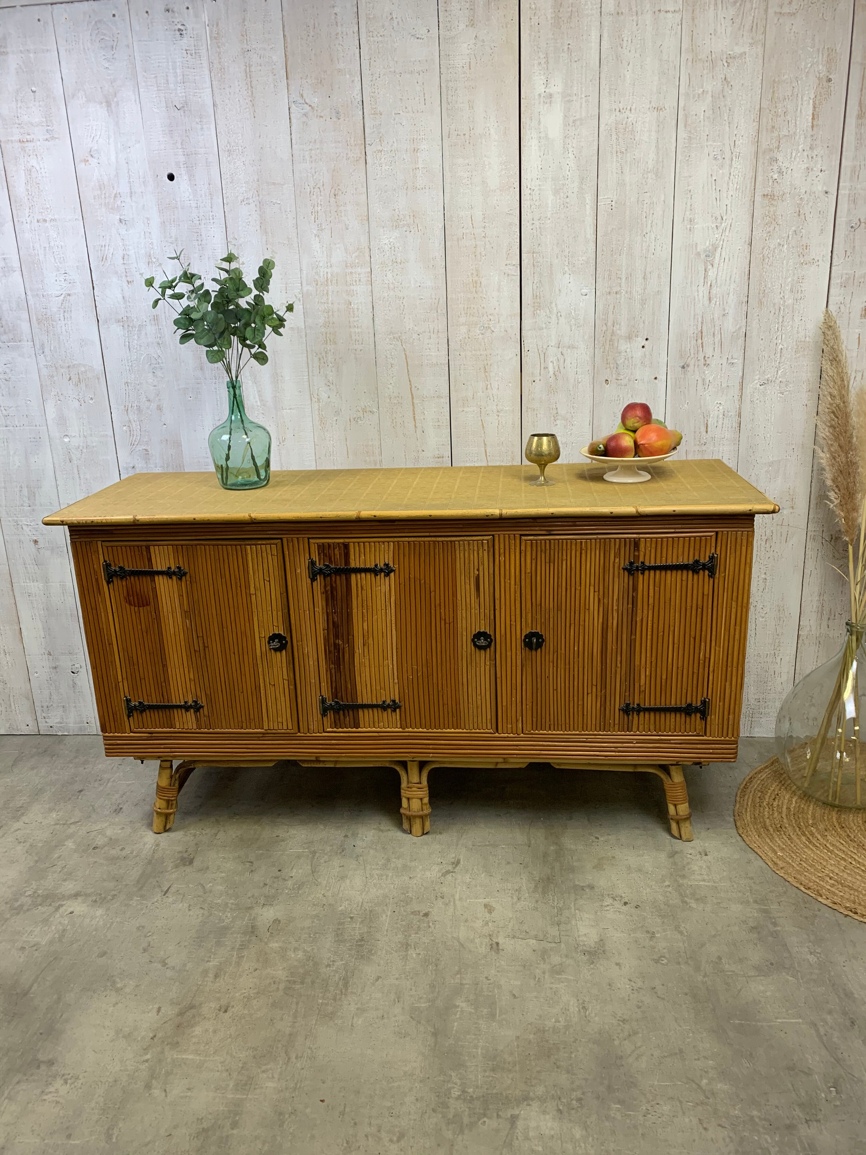 Rattan sideboard