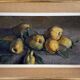HSP painting "Clos Fleuri - Pears" signed P. Toutain (?) + frame