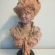 Bust signed D. Van Den Bossche in terracotta