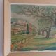 Large oil on canvas landscape of St Paul de Serre signed R. CAZ.