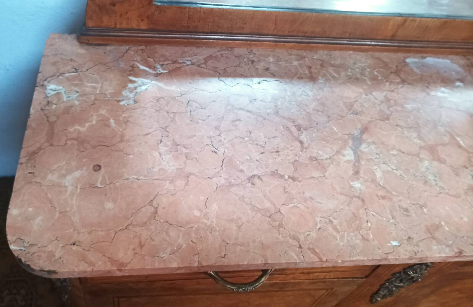 Art Deco walnut burl buffet