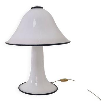 Lampe champignon de Murano rare des années 70 – Verre soufflé à la main avec lumière blanche diffuse