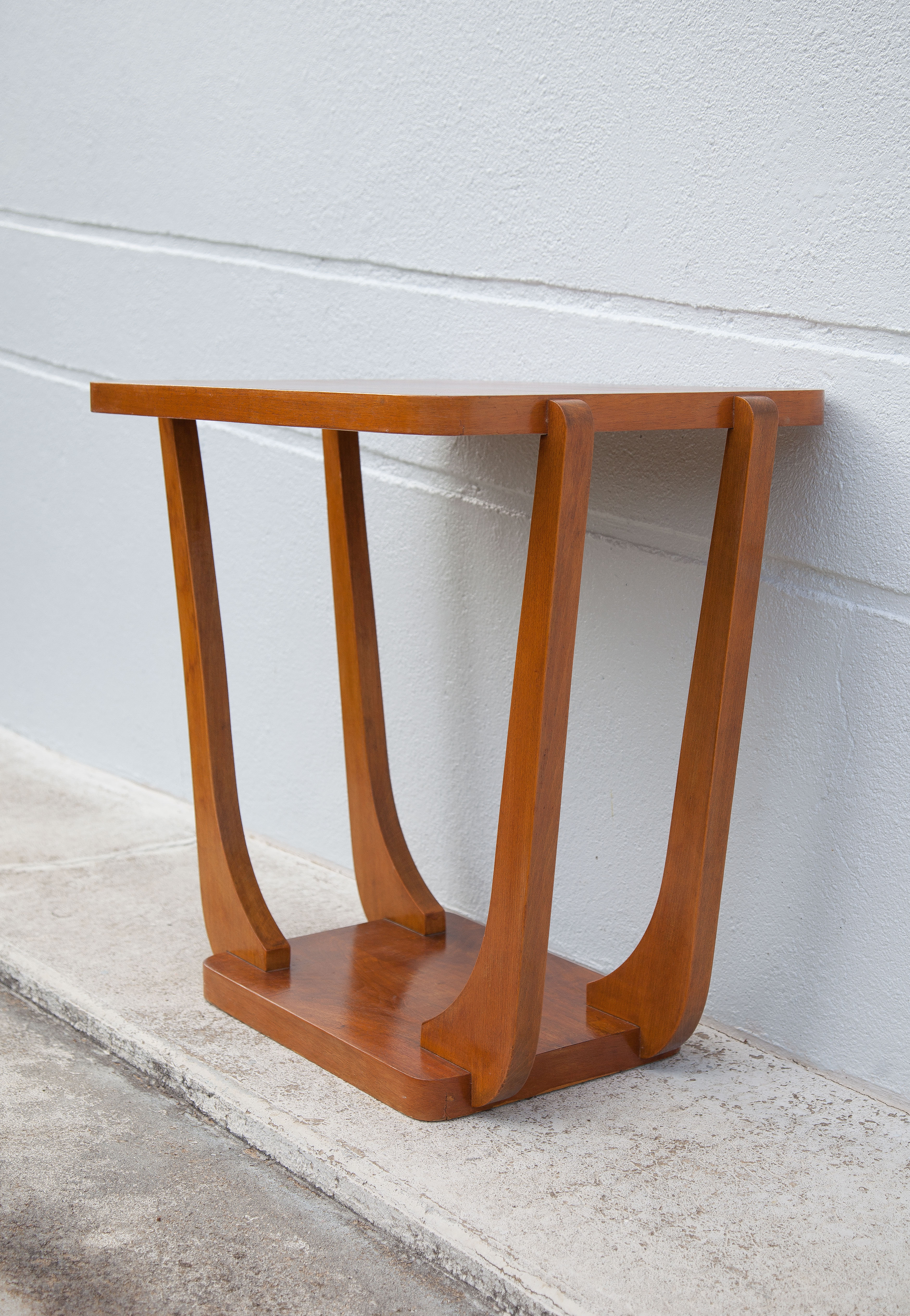 Vintage art deco wood table