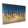 Oil on canvas depicting the parasols of Deauville