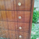 Old vintage chest of drawers with compass foot
