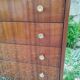 Old vintage chest of drawers with compass foot