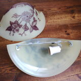 Two Vianne glassware wall light