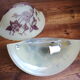Two Vianne glassware wall light