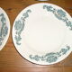 6 dinner plates, 6 plates service hollow earthenware Longchamp model Lutèce