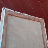 The summer bouquet of flowers, oil on old canvas