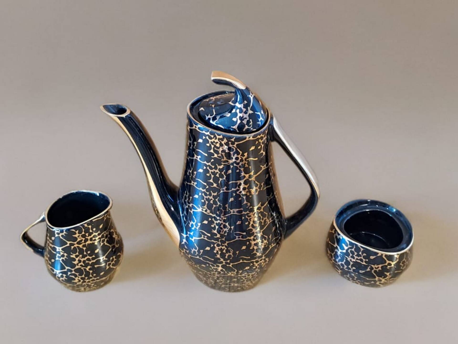 Coffee service IZA by Józef Wrzesień, Polish vintage 1950s
