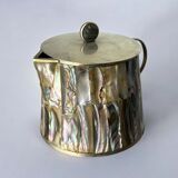 Abalone shell & alpaca jar, Mexico, 1970s