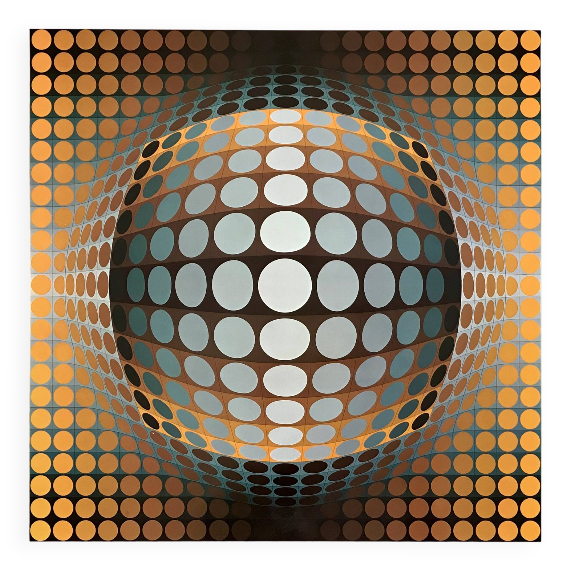 Victor Vasarely - Heliogravure stamped Fondation Vasarely, Edition 1974