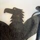 Pair of Brutalist Wrought Iron Eagle Wall Sconces